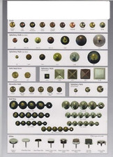 Upholstery Nails Tacks, Antique,Brass,Chrome, assorted colours, Copper, 11 Mm Di