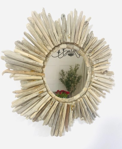 Driftwood star wall mirror - driftwood,