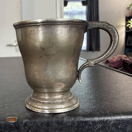 Antique chalice pewter beer - antique,