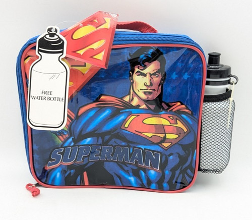 Superman lunch box with water - lunch,