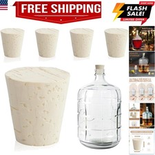 4 Pcs Fermentation Stopper Glass Carboy Corks for 3, 5, 6 Gallon Glass Water ...