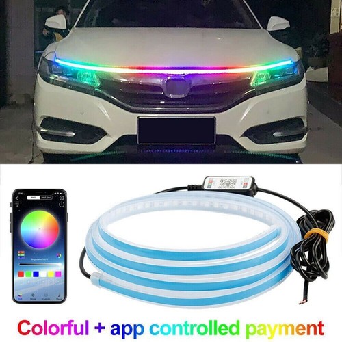 Car rgb led hood - hood, lights