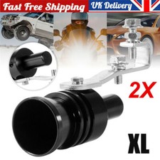 2Pcs XL Black Car Turbo Sound