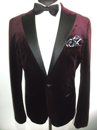 Purple velvet tuxedo dinner - velvet,
