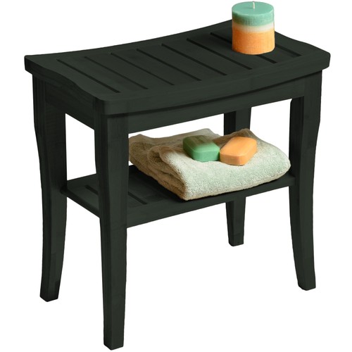 Black shower bench - shower, small