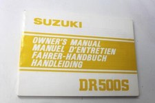 OWNER'S MANUAL SUZUKI DR 500 S