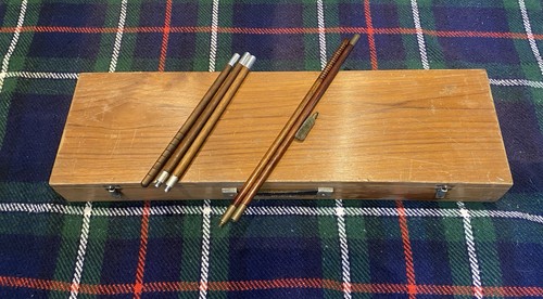 Vintage oak shotgun case - vintage,