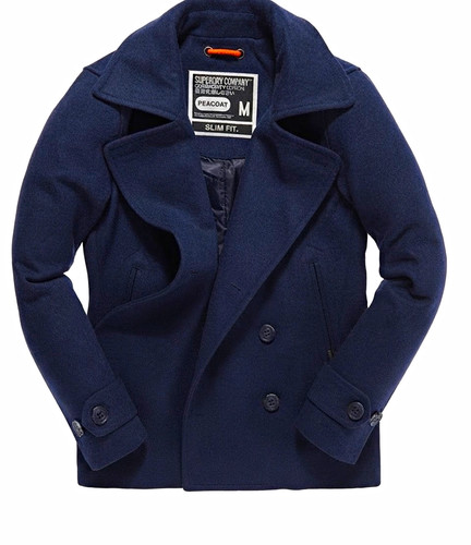 Superdry navy wool - superdry,