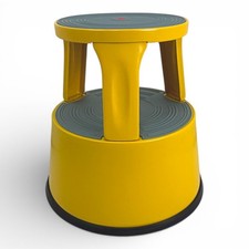 Yellow Steel Kick Step Stool