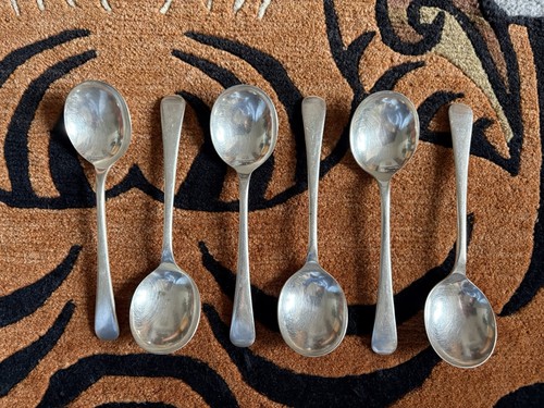 Vintage soup spoons set - vintage,