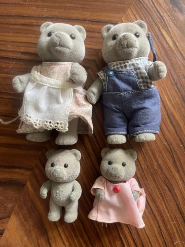 Sylvanian evergreen grey bear - evergreen,