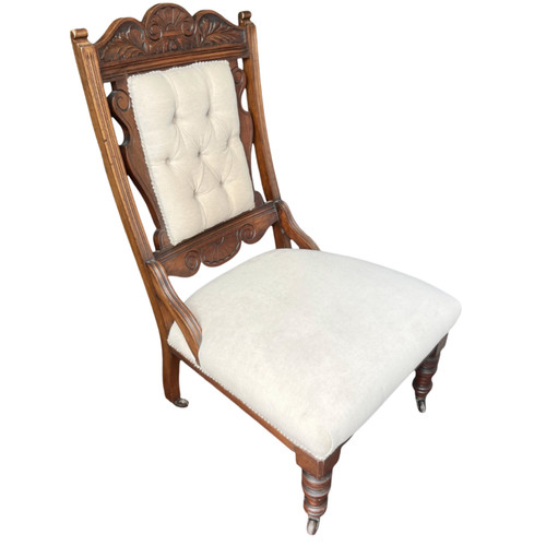 Victorian mahogany upholstered - mahogany,