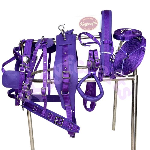 Purple nylon single horse - purple,