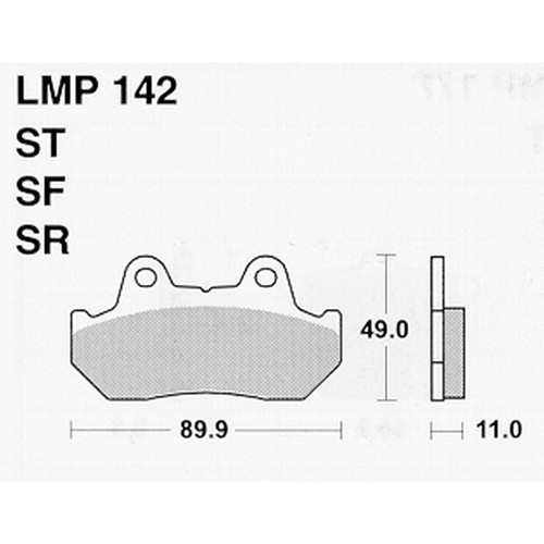 Athena lmp142 brake pads for - athena,