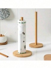 Wooden Roll Paper Towel Holder