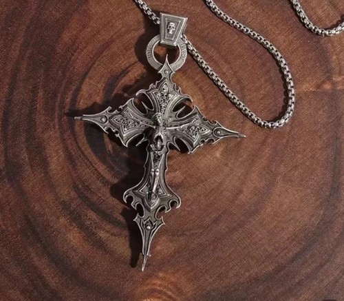 Skeleton cross gothic - gothic, large
