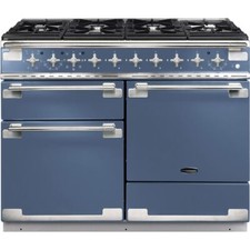 Rangemaster ELS110DFFSB Elise 109cm Dual Fuel Range Cooker 6 Burners Stone Blue
