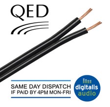 10m of Black QED 42 Strand Oxygen Free Copper (OFC) HiFi Speaker Cable