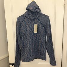 Sweaty Betty Spacedye Hooded Base Layer Top Size S Deep Blue Ski Seamless BNWT