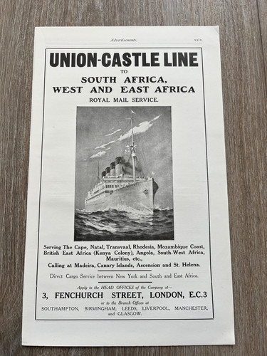 1922 original advert for - , the