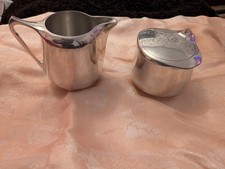 Picquot Ware Milk Jug & Sugar