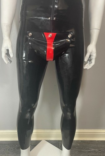 Rubber latex leggings with - latex,