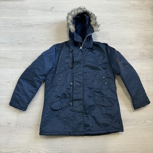 Vintage n3b parka navy - n3b, blue