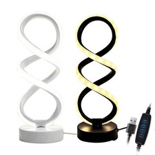 LED Spiral Bedside Table Lamp