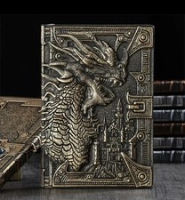 Embossed Dragon Leather Retro