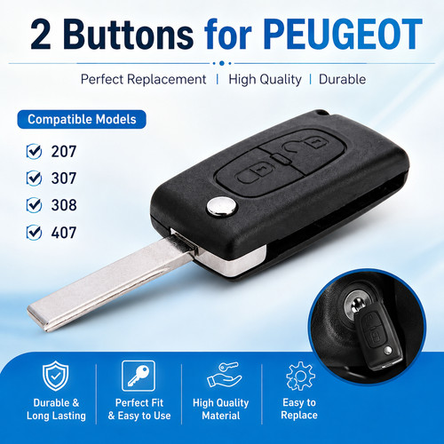 Button replacement flip key - 2,