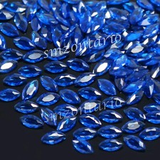 Natural Ceylon Blue Sapphire Certified 8x4 MM Marquise Cut Gemstone 10 Pcs Lot