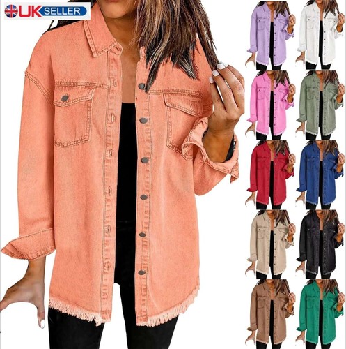 Women denim jacket oversized - women's,