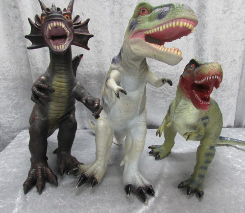 Large rubber dragon - rubber, &