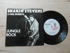 SHAKIN STEVENS & THE SUNSETS "JUNGLE ROCK" 1976 B.O.B.2-7" VINYL SINGLE EX-VG+