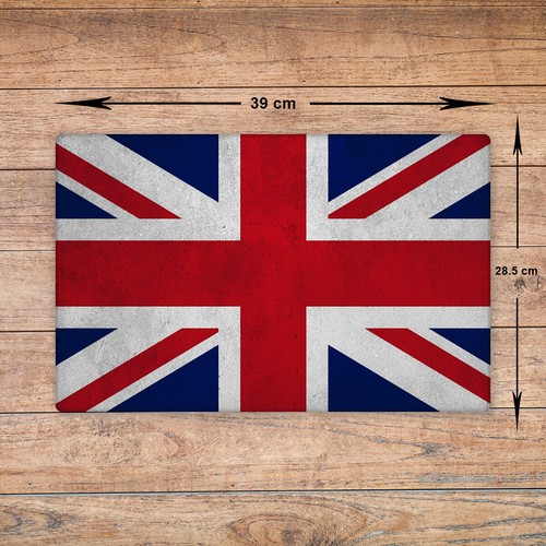 Union jack glass - glass, chopping