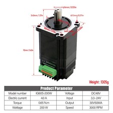 3000rpm IG60S-200W 4A 0.65NM