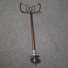 Gamebird H-10 Vintage Shooting Stick, Height Adj with Rare Leather Trimmed Seat 