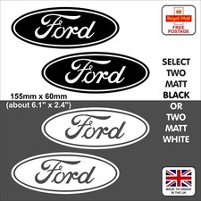 Set Of 2 FORD Matt Black Or