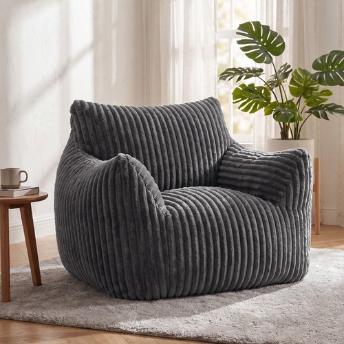 Corduroy bean bag chair - bean,