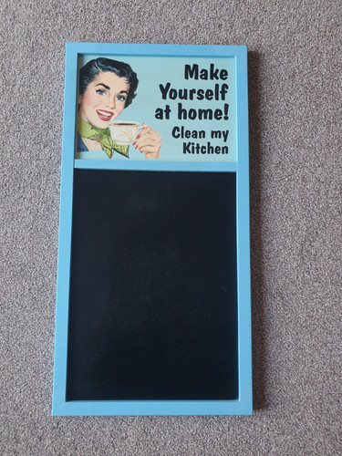 Retro chalk board - board,