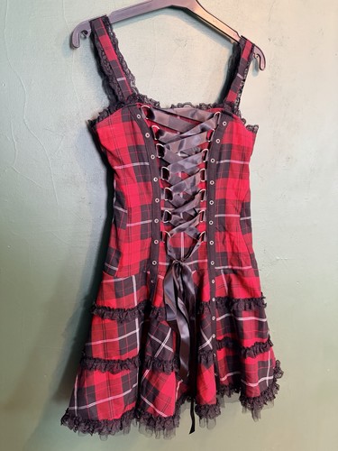Hell bunny tartan dress - hell,
