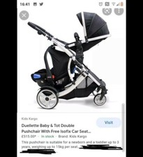 Kidz kargo double - double, pram