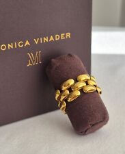 Monica Vinader Ring Heirloom Woven Chain Ring Size Medium
