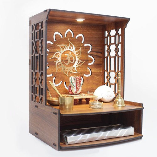 Home temple wooden pooja stand - home,