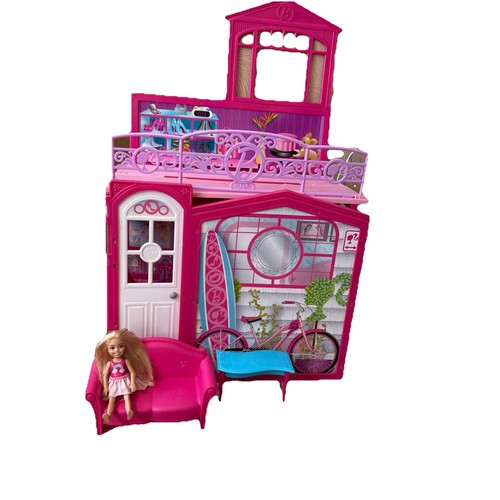 Barbie collapsable beach - barbie, house