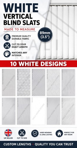 White vertical blind - white,