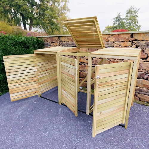 Triple wheelie bin - triple,