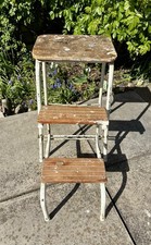 Vintage Metal Folding Step