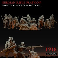 28mm WW1 German LMG Section 1918 - The Great War - World War 1 Trench Infantry