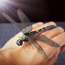 3D Metal Dragonfly Puzzle DIY Mini Model Kit Educational Toy for Adults Kids